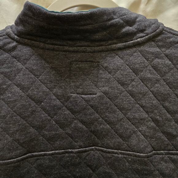 NFL Eagles team apparel woman's quilted snap collared jacket gray green large - Picture 11 of 12